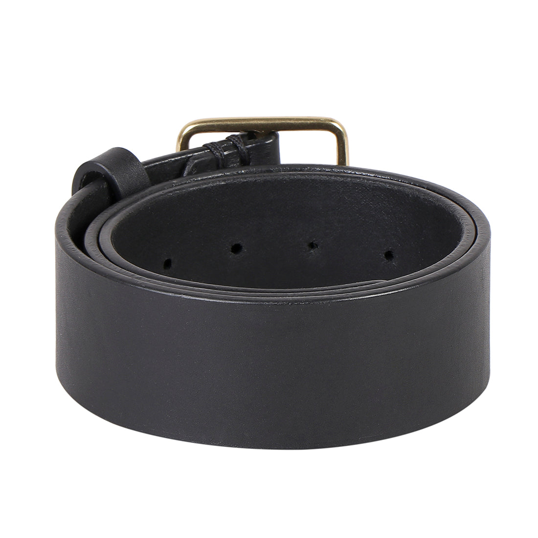 Matte Black Leather Belt