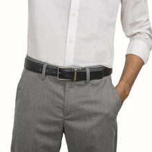 Load image into Gallery viewer, Antonio Reversible Leather Belt (Black/Brown)
