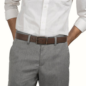 Antonio Reversible Leather Belt (Black/Brown)