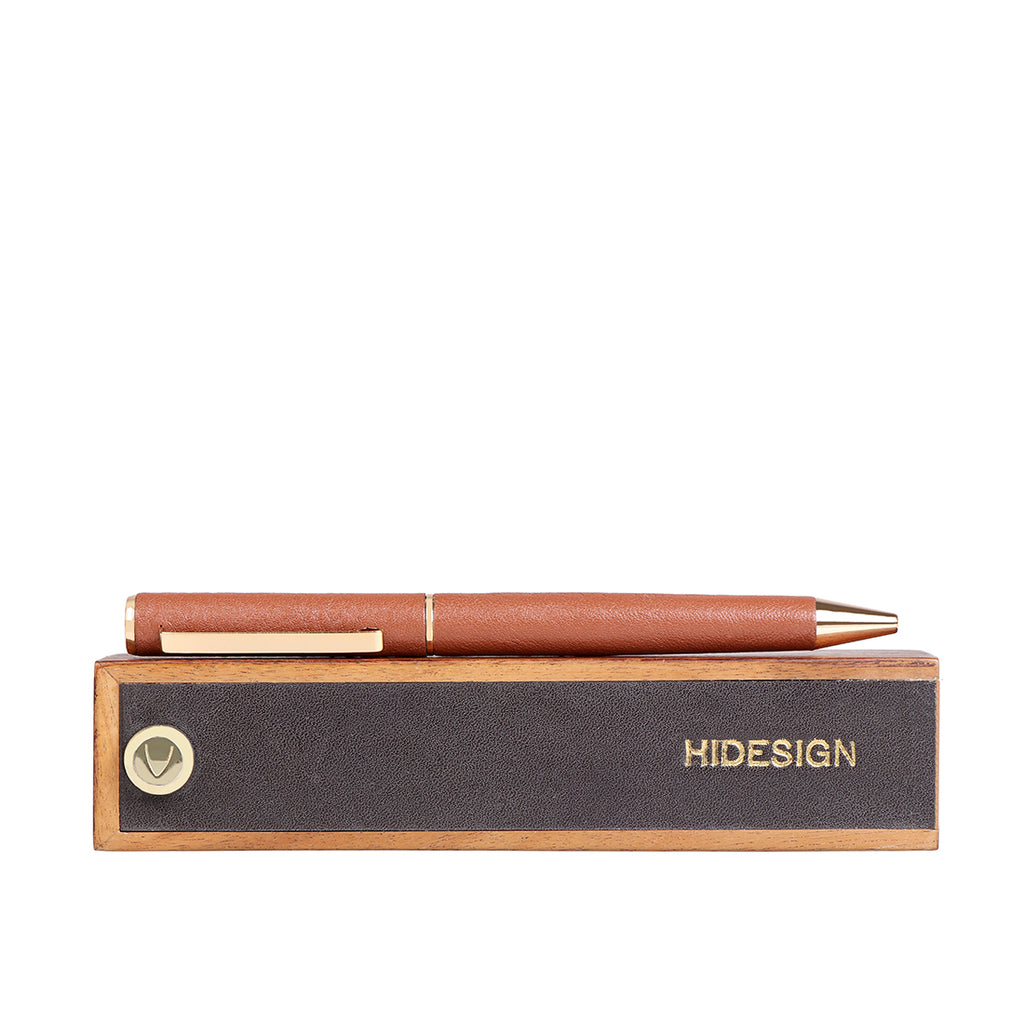 Faulkner Ballpoint Leather Pen (Tan) – hidesignba