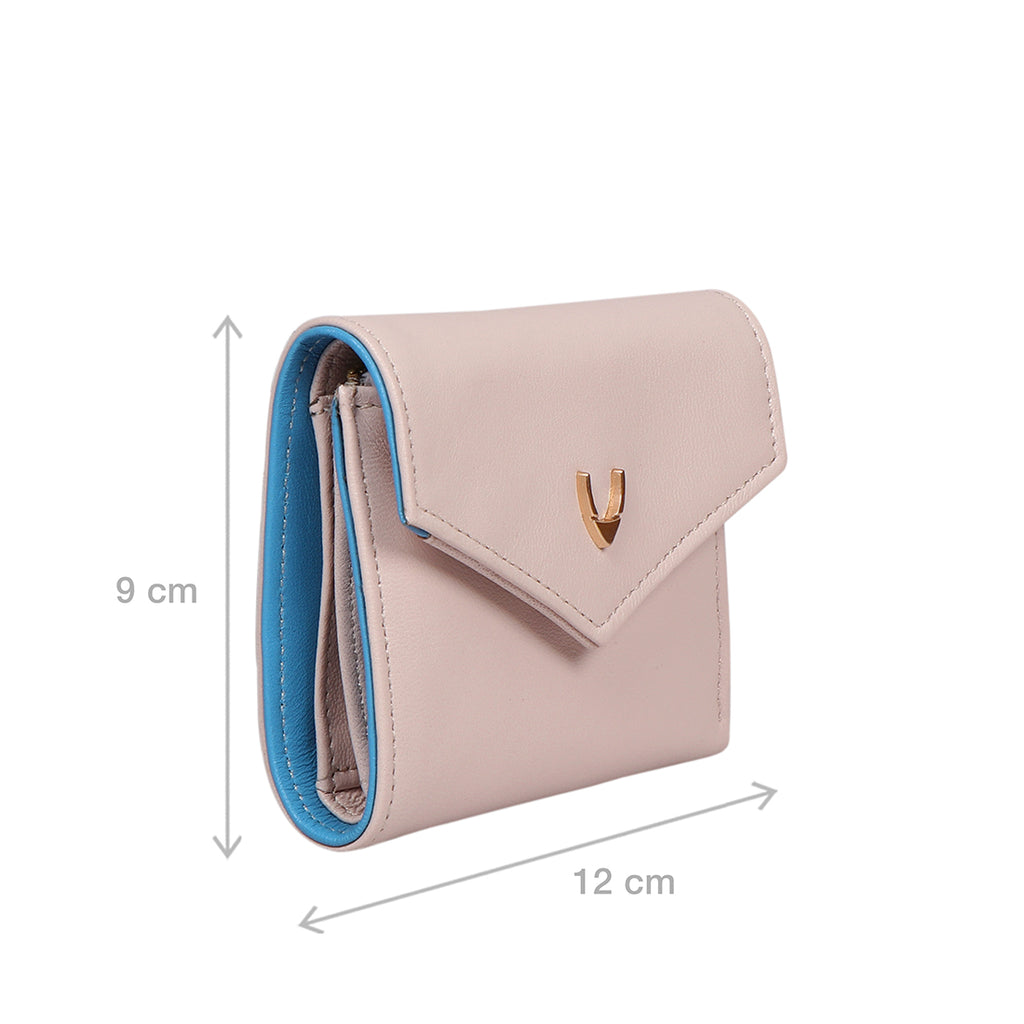 Oona W1 Leather Wallet (Beige)