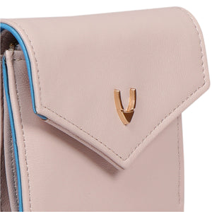 Oona W1 Leather Wallet (Beige)