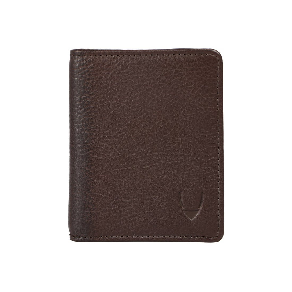 men's small brown leather wallet hidesign