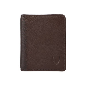 men's small brown leather wallet hidesign