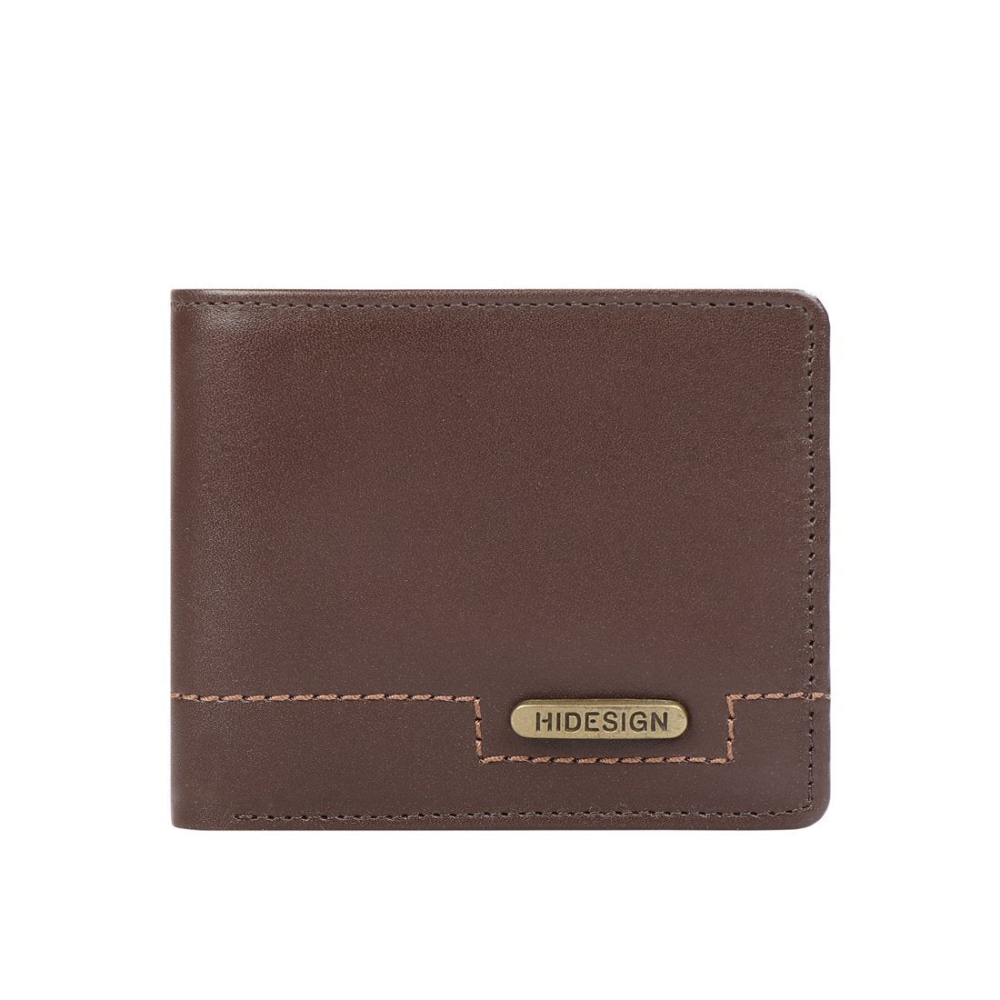 men's small brown leather wallet hidesign