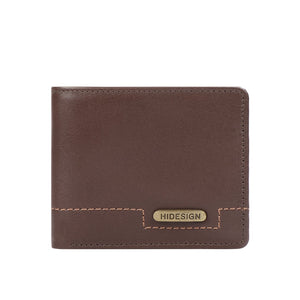 men's small brown leather wallet hidesign