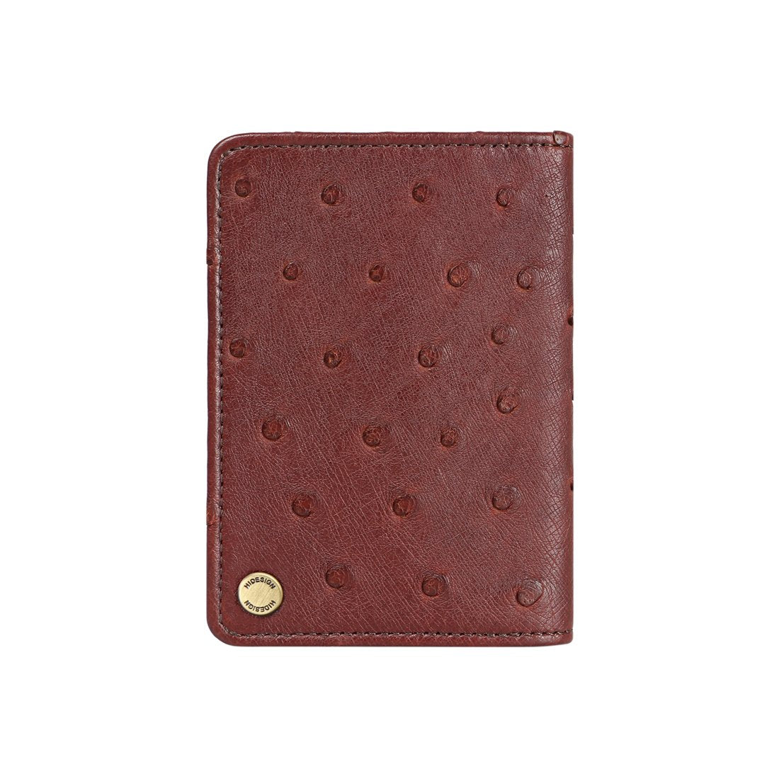 Luxury Ostrich Leather Chateau 03 Card Holder (Marsala) – hidesignba