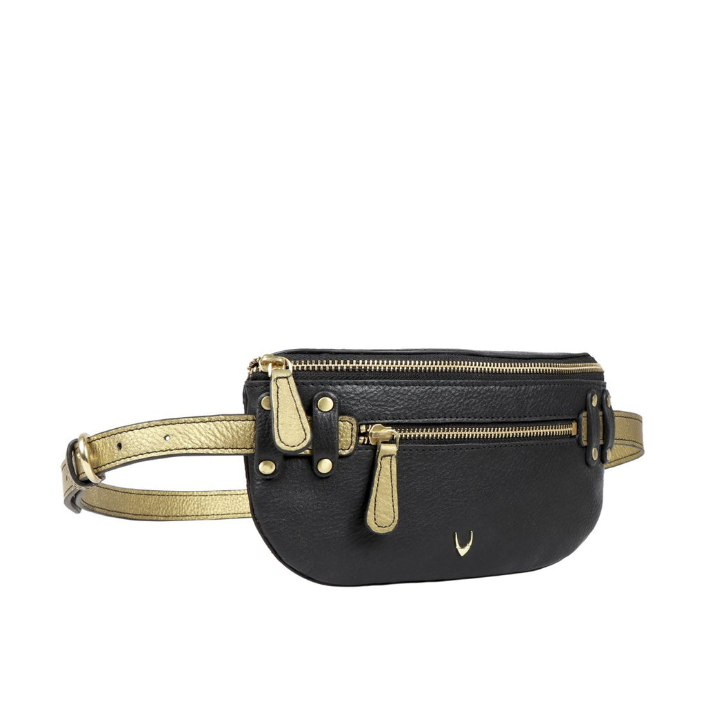 Gothic 01 Leather Belt Bag (Black)