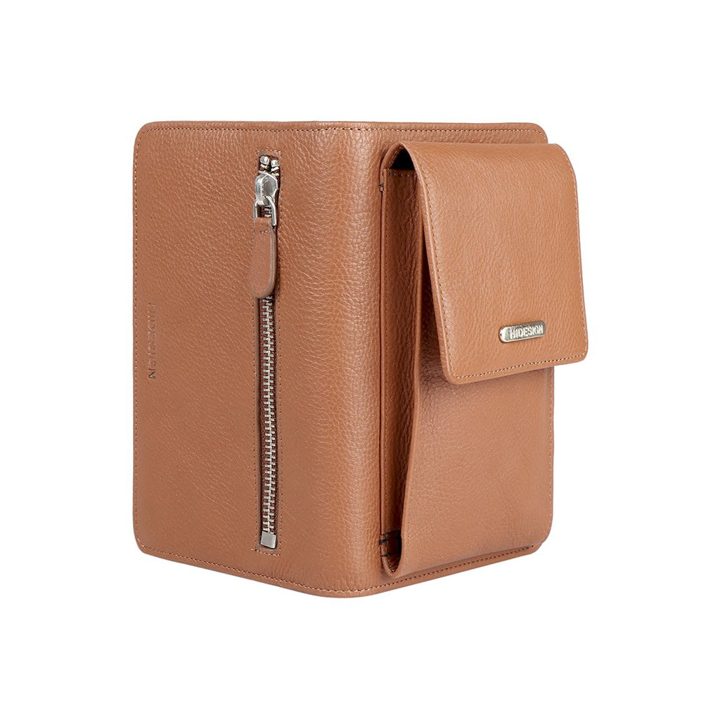 Mondrain Leather Wallet / Phone Case (Tan)